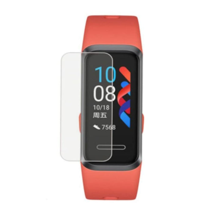 Hydrogel screen protector for Huawei Band 4 smartwatch, pack of 6, providing scratch and smudge resistance.