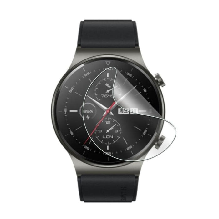 Six hydrogel screen protectors for Huawei GT 2 Pro smartwatch, designed to shield the watch screen from scratches and impacts.