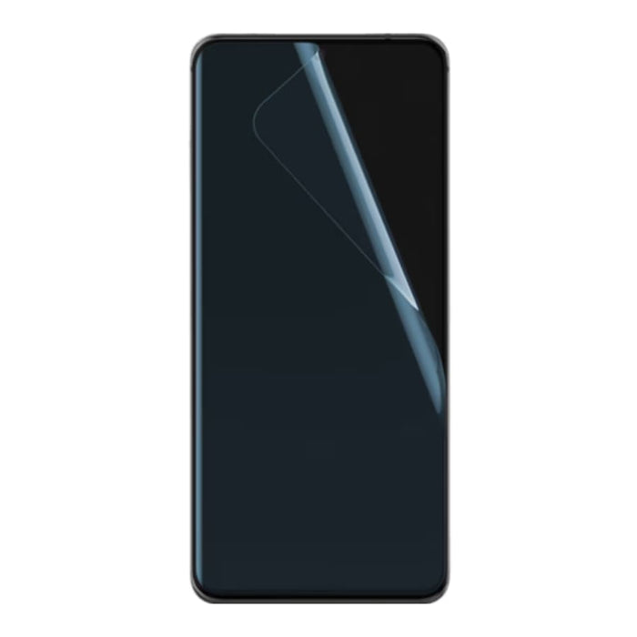 Pair of 9eight5 hydrogel screen protectors for Samsung Galaxy J3 (2016) with clear, flexible protection for the phone screen.