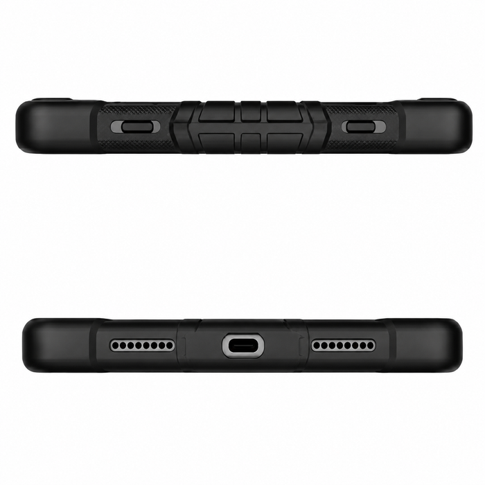 TechPlus iPad Air 5th Gen rugged shockproof case with kickstand, designed for 10.9-inch tablet computer protection and durability.