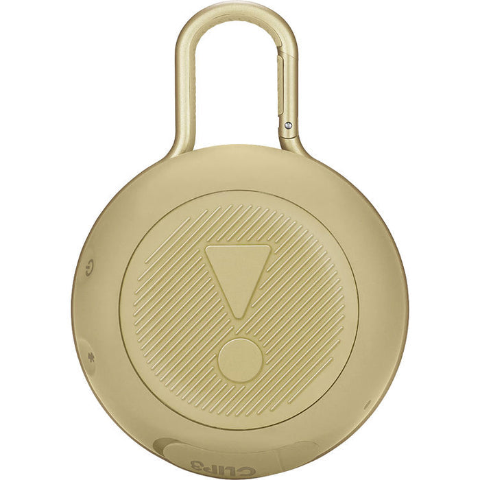 JBL Clip 3 Portable Waterproof Wireless Bluetooth Speaker, Sand