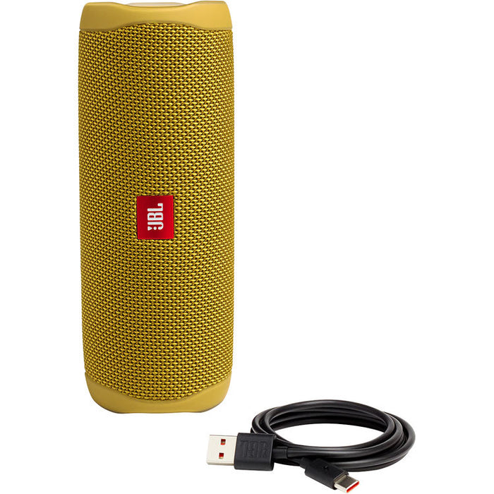 JBL Flip 5 Portable Waterproof Bluetooth Speaker - Mustard Yellow