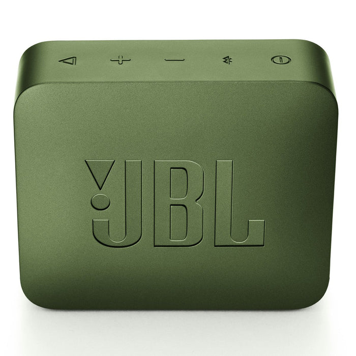 JBL Go 2 Portable Waterproof Bluetooth Speaker, Moss Green