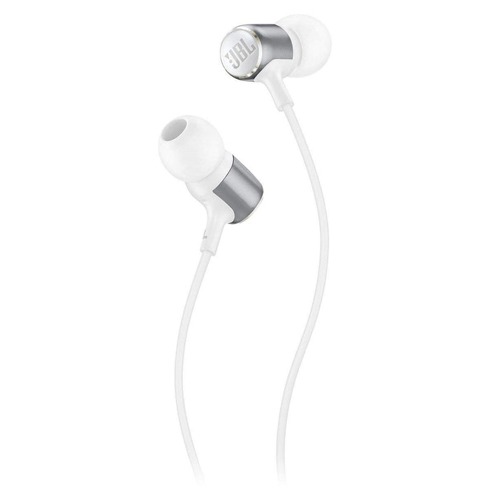 JBL Live 100 In-Ear Headphones with In-Line Microphone and Remote (White)
