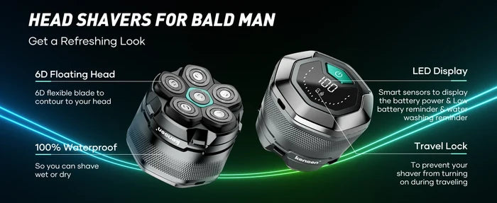 KENSEN S15 Electric Head Shaver, sleek hair crimper with adjustable plates, designed for smooth, even hair styling.