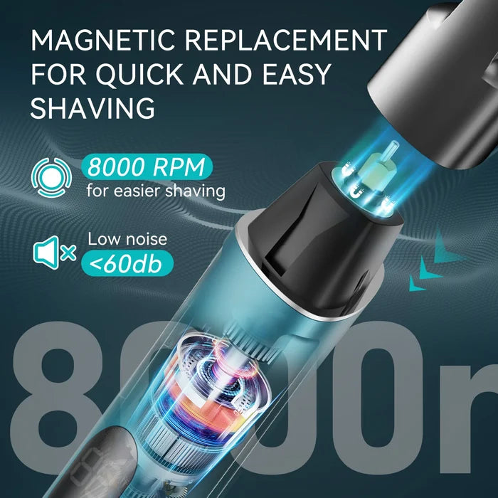 Kensen S16 electric hair trimmer for men, a 3-in-1 hair clipper and crimper, with adjustable blades and ergonomic design.
