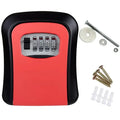 Habicare HBC key lock box in grey with keypad for secure outdoor wall-mounted key storage.