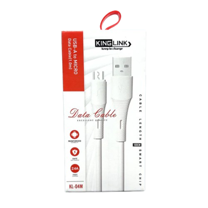 9eight5 Kinglink 1m USB-A to Micro USB cable accessory, black cable with USB-A and Micro USB connectors.