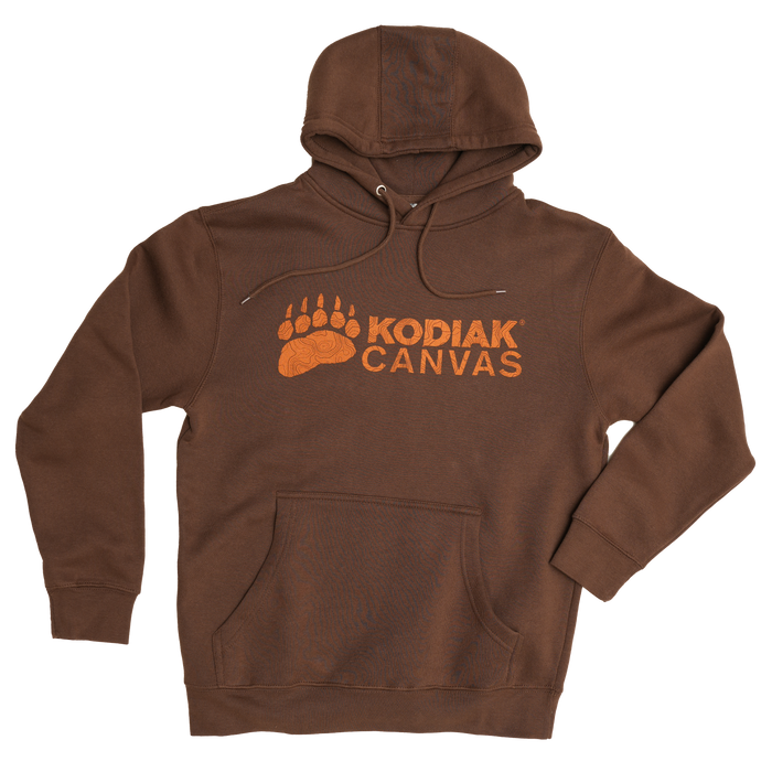 Kodiak Canvas big logo hoody front view