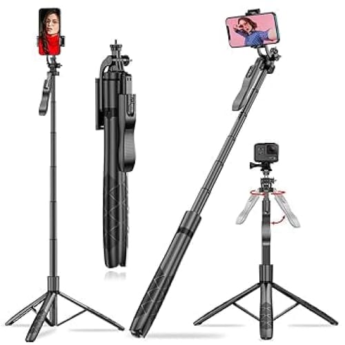 9eight5 L16 Selfie Stick with remote and stand, compact electronics accessory for easy selfies and photos.