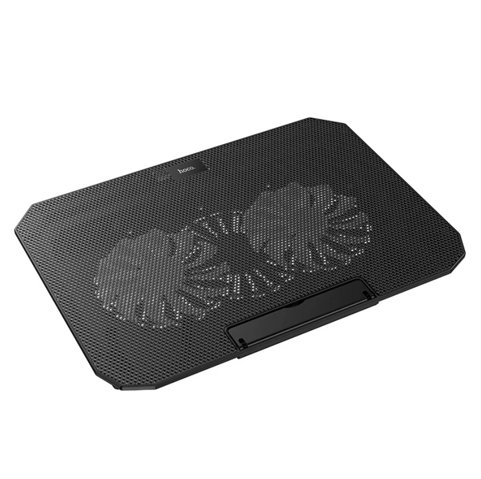 Techplus adjustable laptop stand with built-in cooling fan, ergonomic design, and secure grip for improved airflow and comfort.