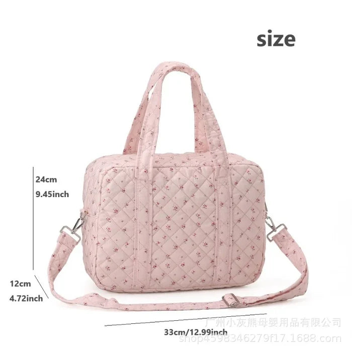 Large Capacity Floral Maternity Bag