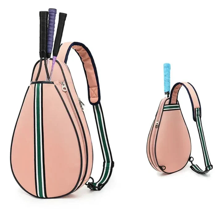 Large 9eight5 Sports Racket Bag by Habicare, available in four colors, featuring spacious compartments for tennis or badminton gear.