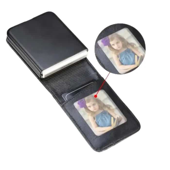 Leather bag case for Samsung Z Flip series by Habicare, featuring a sleek protective cover with precise cutouts and stitching.