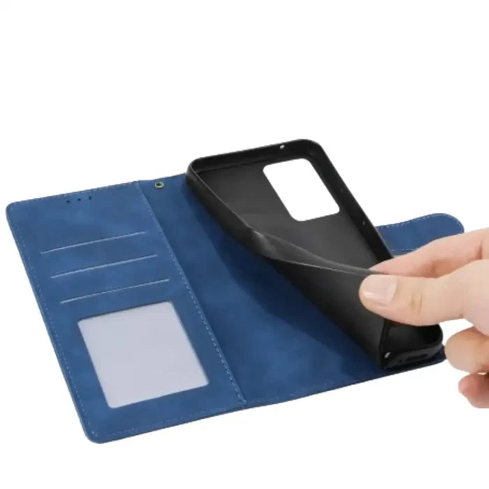 Habicare 9eight5 leather touch flip case for Samsung Galaxy series, featuring a stylish leather exterior and secure flip cover.