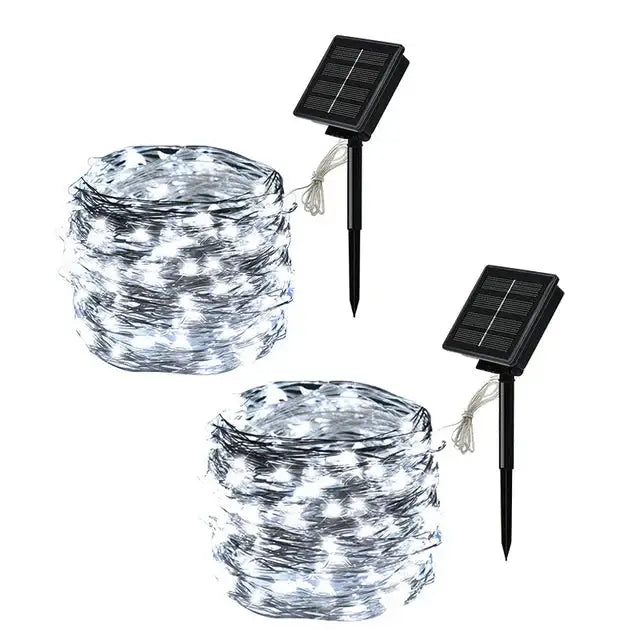2Pcs White / 7M 50LED