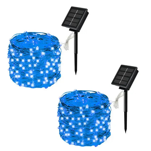 2Pcs Blue / 7M 50LED