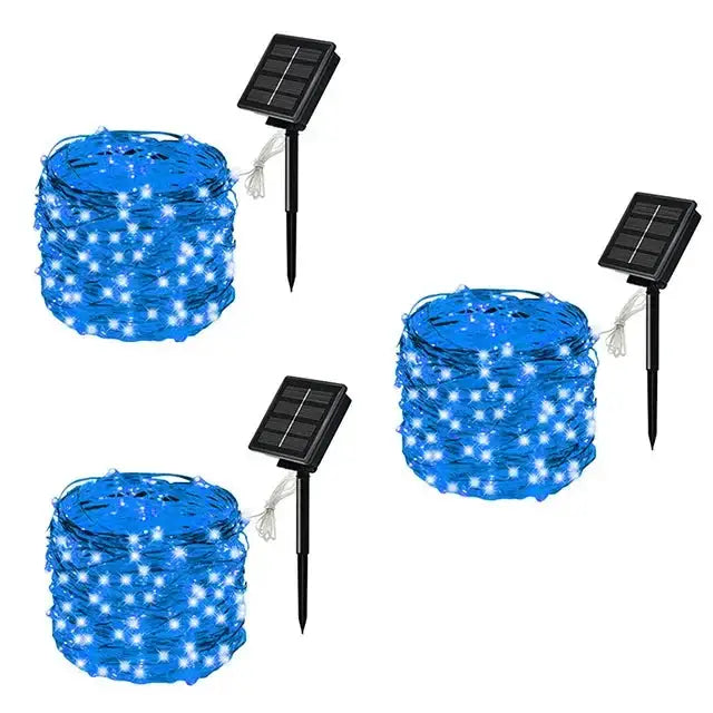 3Pcs Blue / 7M 50LED