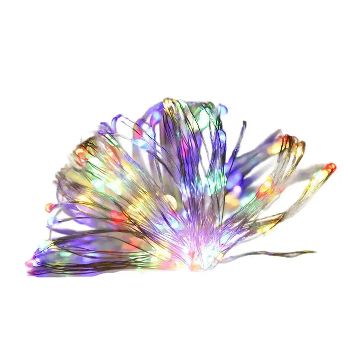 Habicare LED Solar Fairy String Lights in 7m, 12m, 22m, or 32m length with SS style, glowing softly outdoors or indoors