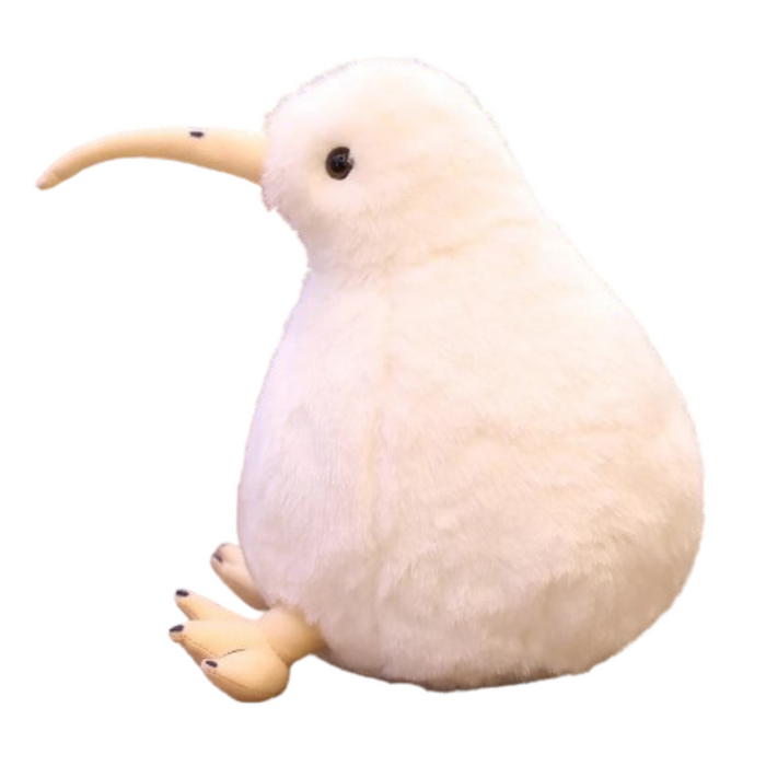 Habicare lifelike kiwi bird toy in two colors, realistic plush design perfect for bird enthusiasts or as a decorative item.