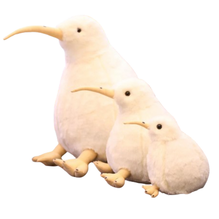 Habicare lifelike kiwi bird toy in two colors, realistic design, soft texture, perfect for display or playful decoration.
