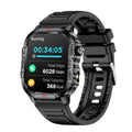 Habicare LIGE men's smartwatch with 2.01-inch large screen, flashlight, weather alerts, and TWS functionality.