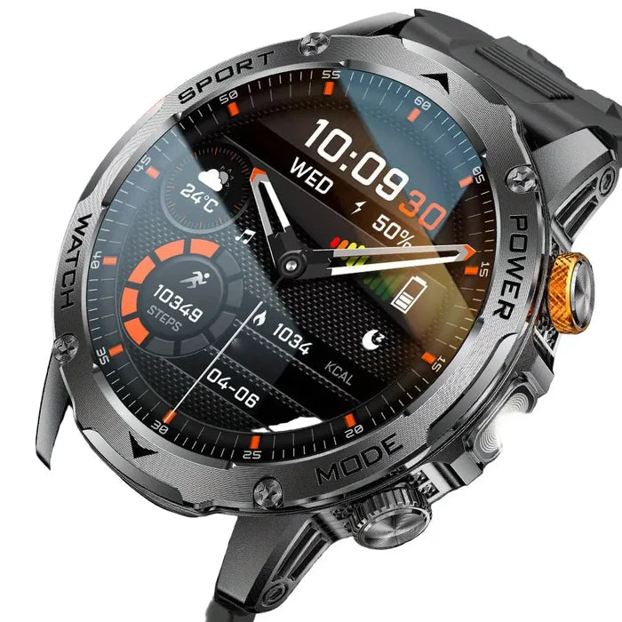 Habicare LIGE Smart Sports Watch with 1.7-inch HD screen, 15-day battery life, wireless call functionality, available in 6 designs.