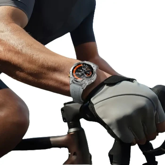 Habicare LIGE Smart Sports Watch with 1.7-inch HD screen, wireless call feature, and 15-day battery life. Multiple design options.