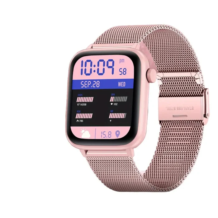 Habicare LIGE smart watch with HD TFT screen, wireless call feature, and multiple sports modes, shown in a sleek design.