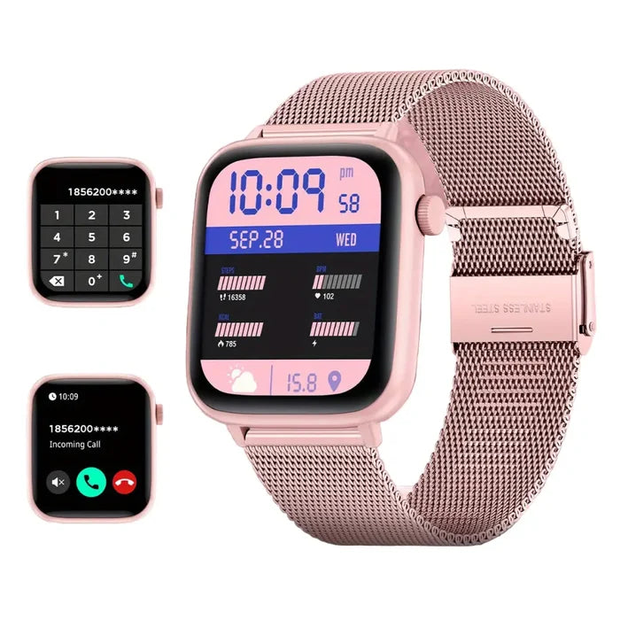 Rose Pink-Mesh Belt