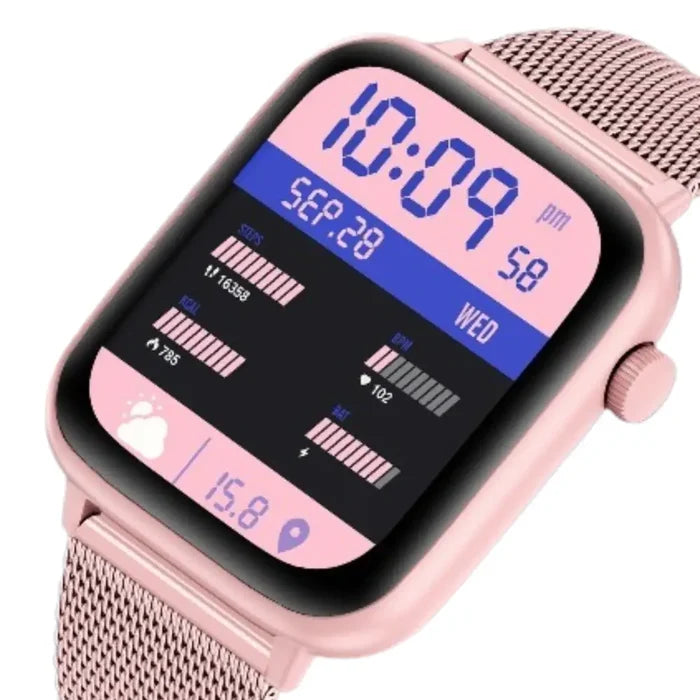 Habicare LIGE Smart Watch with HD TFT screen, TWS earbuds, wireless calling, and multiple sports modes displayed.