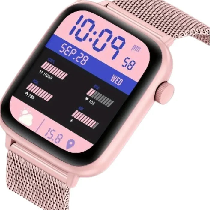 Habicare LIGE Smart Watch with HD TFT screen, wireless call capability, and multiple sports modes, featuring TWS earbuds.