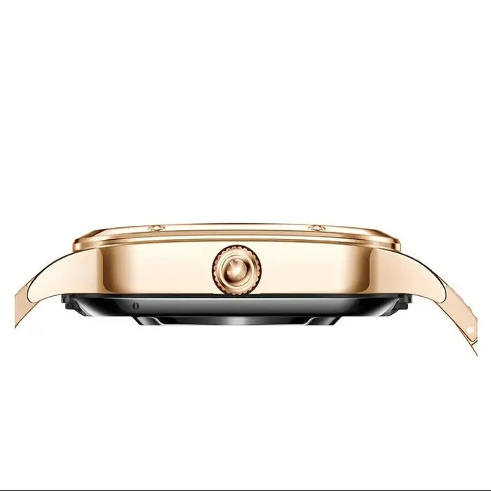 Habicare LIGE women's smartwatch with full touch screen and TWS earbuds, stylish wearable tech for fitness and notifications.