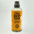A bottle of Lilly's Eco Clean Non Bio Laundry Detergent with orange and chamomile scent.