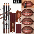 ShopHub NZ 3-piece lip kit set with waterproof lip liners and a lip glaze, featuring natural shades and sleek packaging.