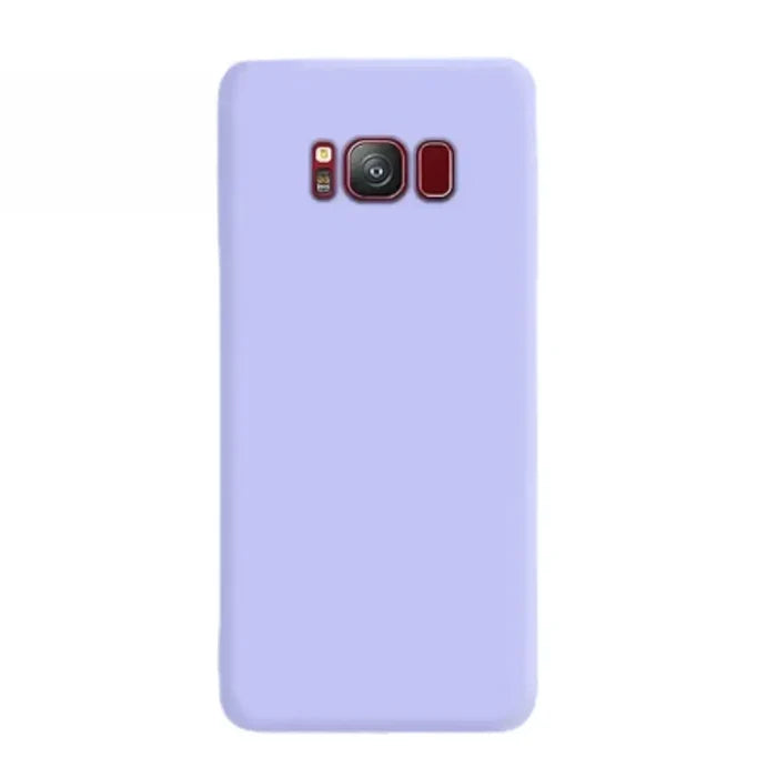 Light purple Liquid Silicone Soft Case for Samsung Galaxy by 9eight5, designed for protection and a comfortable grip