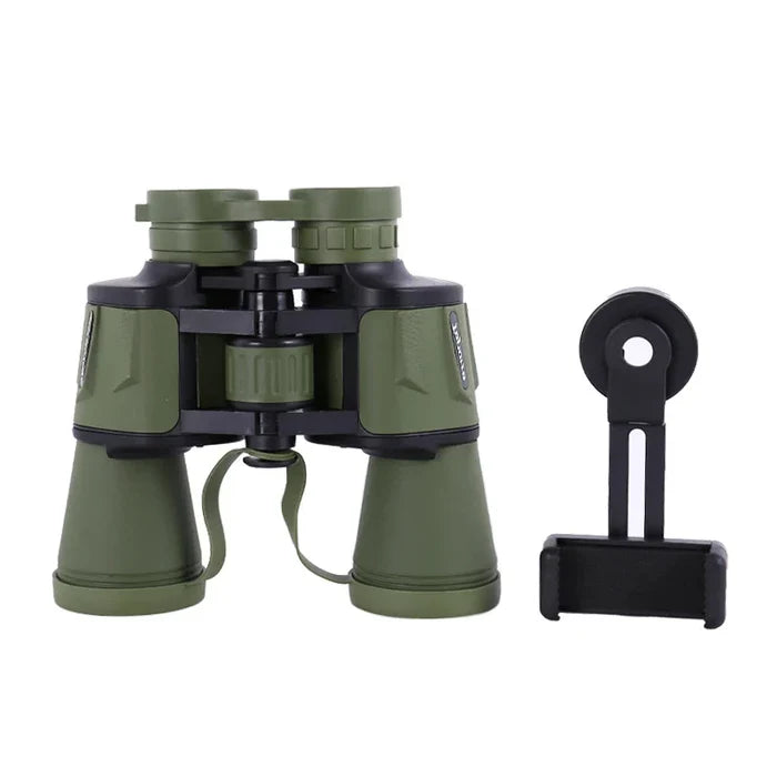 Habicare long-range binoculars with FMC coated BAK4 prism, waterproof, 10x50 magnification, ideal for outdoor viewing.