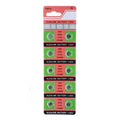 Ten-pack of LR626 AG4 batteries from That Watch Shop, showing small silver button cell batteries for watches and devices.