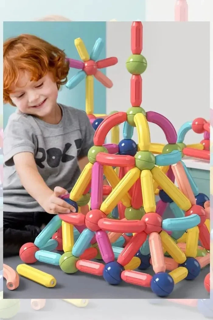 Magnetic Building Blocks |           Brain Development Toy for Kids STEM DIY Learning