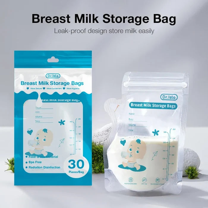 MAMIJOY Breast Milk Storage Bag 250ml/30Pcs Disposable