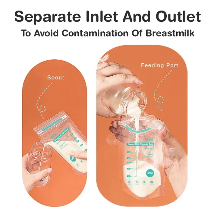 MAMIJOY Breast Milk Storage Bags – 30 Pack