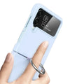 Matte cover for Galaxy Z Flip series by Habicare, 9eight5, featuring a sleek, non-glossy finish and precise cutouts for device protection.