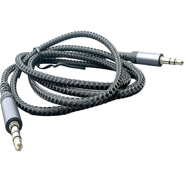 9eight5 Maxguard 1.2m plug and play auxiliary 3.5mm audio cable, electronics accessory for connecting devices.