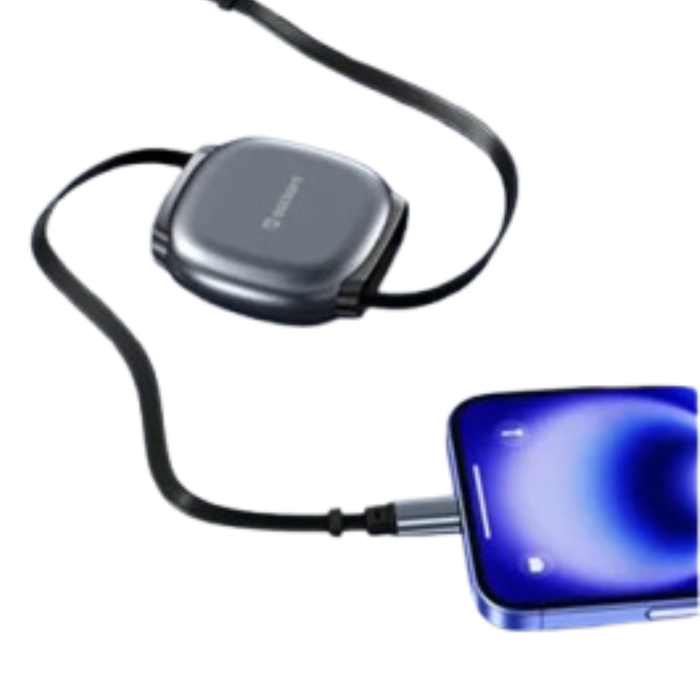 Maxguard 1m 27W Type-C to Lightning cable by 9eight5, showing the cable with USB-C and Lightning connectors on a white background.