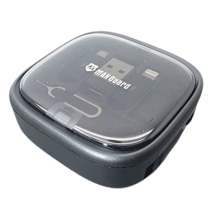 Maxguard 1m 60W cable toolbox accessory by 9eight5, showing a compact black cable management tool with connectors.