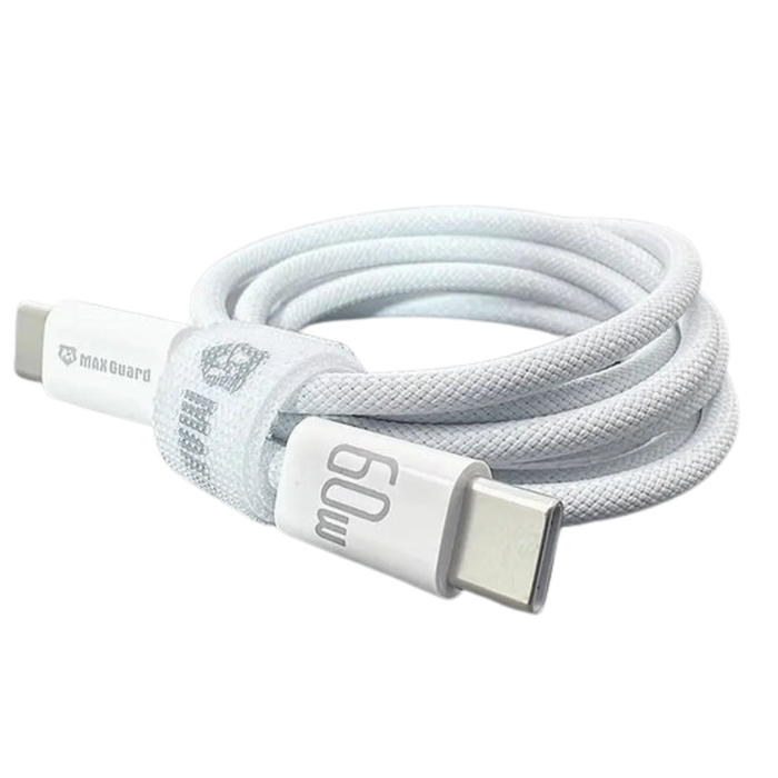 9eight5 Maxguard 1m 60W Type-C to C cable, durable accessory for fast charging and data transfer, shown in the image.