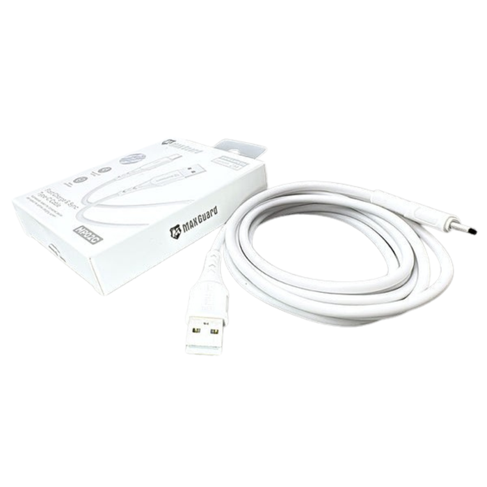 Maxguard 2m USB-A to USB-C cable from 9eight5, showing a black charging and data transfer accessory with USB connectors.