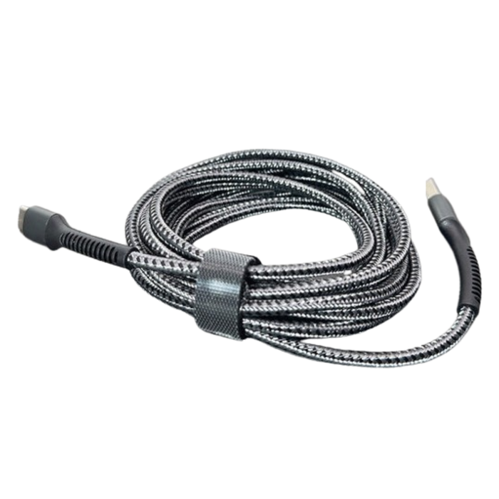 Maxguard 3m Type-C cable by 9eight5, black accessory with durable braided design for charging and data transfer.