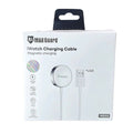 Wireless charger for Apple Watch by Maxguard, with magnetic USB cable, compatible with Apple Watch models.