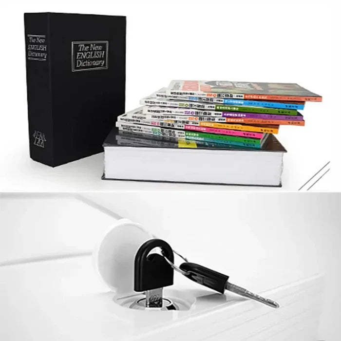 Habicare Medium Security Key Book Safe with lock box design, compact and secure for storing keys and small valuables.